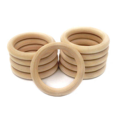 Armband DIY 55mm Houten Tandjes krijgen Toy Beech Wood Teething Rings