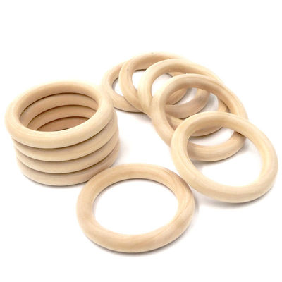Armband DIY 55mm Houten Tandjes krijgen Toy Beech Wood Teething Rings
