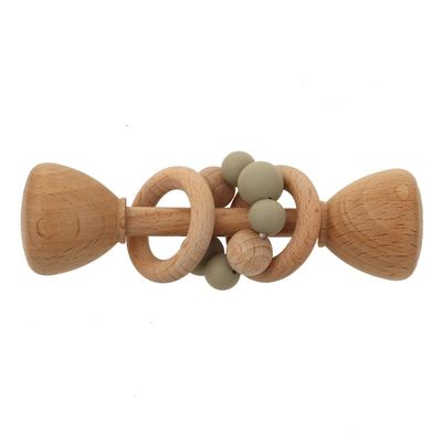 Konijn 5.12in Beukehout Teether Natuurlijk Houten Bunny Teether