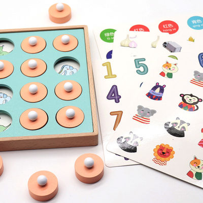Van het de Gelijkeraadsel van het Montessori 3D Unisex-Geheugen Stuk speelgoed van het het Spelschaak