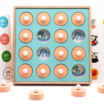 Van het de Gelijkeraadsel van het Montessori 3D Unisex-Geheugen Stuk speelgoed van het het Spelschaak