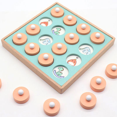 Van het de Gelijkeraadsel van het Montessori 3D Unisex-Geheugen Stuk speelgoed van het het Spelschaak