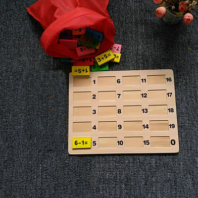 Blokken van de Basswood120pc de Houten Domino Geplaatst Verzameling die Montessori bouwen
