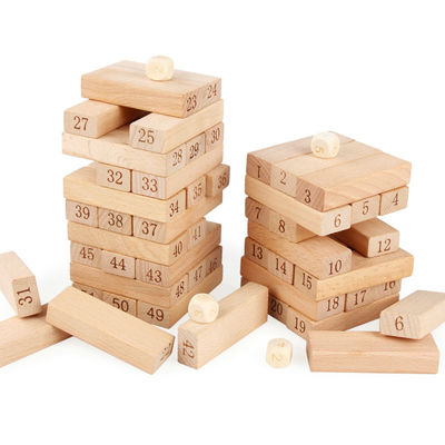 De digitale 51PCS-Blokken van de Domino'sjenga van LogboekBouwstenen
