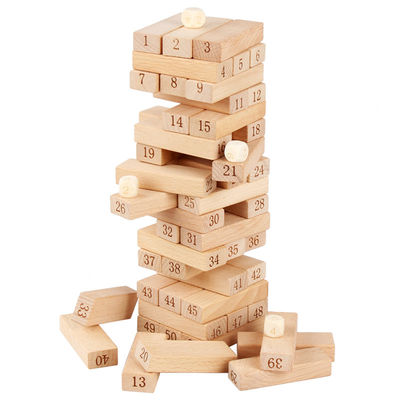 De digitale 51PCS-Blokken van de Domino'sjenga van LogboekBouwstenen