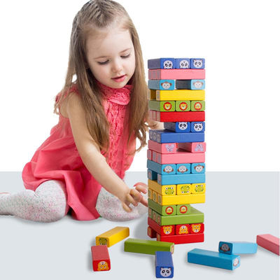 Toren 12.5cm Automatische de Domino Houten Blokken van de Dominotrein