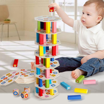 Toren 12.5cm Automatische de Domino Houten Blokken van de Dominotrein