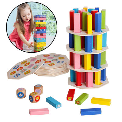 Toren 12.5cm Automatische de Domino Houten Blokken van de Dominotrein
