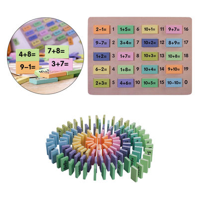 Wiskunde 4.5cm Houten de Wiskundeblokken van Montessori van Dominoblokken