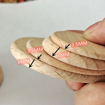 Boomschors 5cm de Natuurlijke Houten Ornamenten van de Plakkenknipsels van de Schijvencirkel Houten