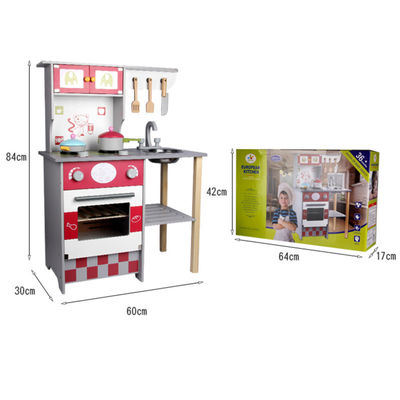 Huis 84cm Houten Reeksen 60cm van het Rolspel het Spelvoedsel van de Raadsel Houten Rol