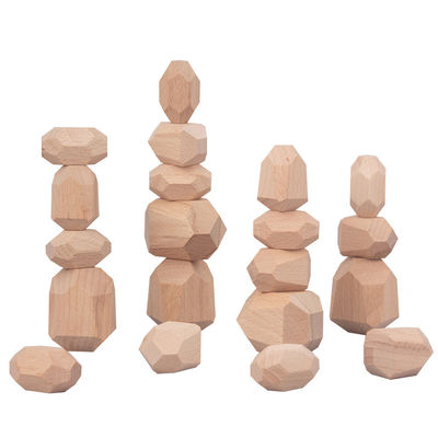 Montessori Noordse Houten Steen die Spel Creatief Houten Speelgoed stapelen