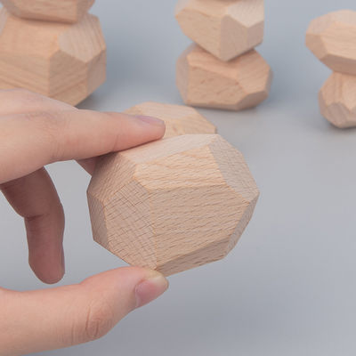 Montessori Noordse Houten Steen die Spel Creatief Houten Speelgoed stapelen