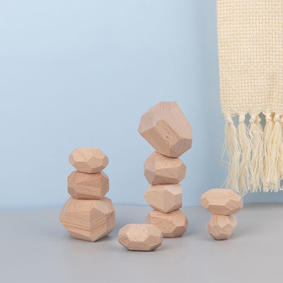 Montessori Noordse Houten Steen die Spel Creatief Houten Speelgoed stapelen