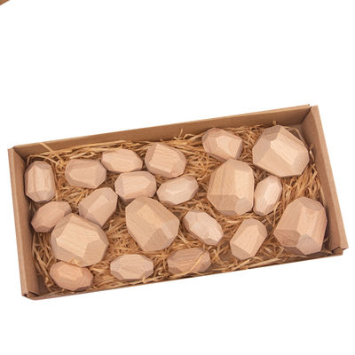 Montessori Noordse Houten Steen die Spel Creatief Houten Speelgoed stapelen