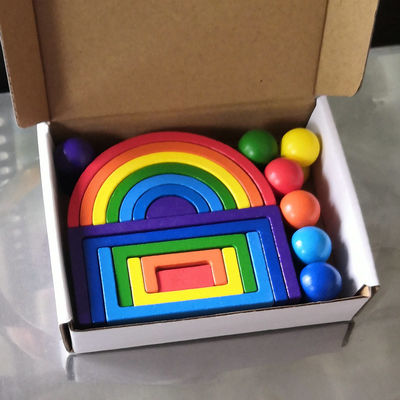 1.2in Reeks van de de Stapelaar Grote Natuurlijke Houtsnede van de Boog de Houten Regenboog