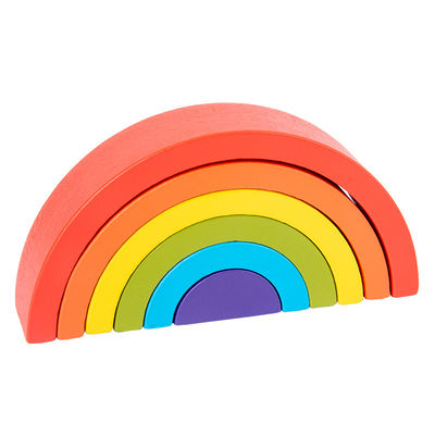 1.2in Reeks van de de Stapelaar Grote Natuurlijke Houtsnede van de Boog de Houten Regenboog