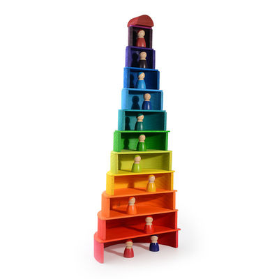 Spel 60cm de Natuurlijke Houten Gravure van de de Babylaser van de Regenboogstapelaar