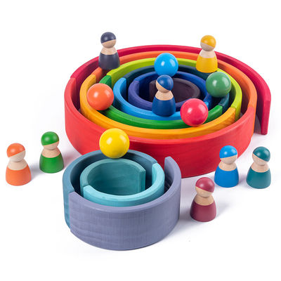 Spel 60cm de Natuurlijke Houten Gravure van de de Babylaser van de Regenboogstapelaar