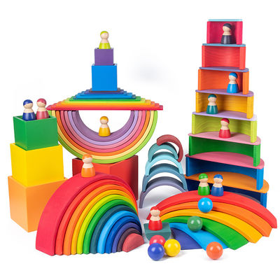 Spel 60cm de Natuurlijke Houten Gravure van de de Babylaser van de Regenboogstapelaar