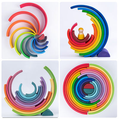 Spel 60cm de Natuurlijke Houten Gravure van de de Babylaser van de Regenboogstapelaar