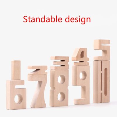 Speelgoed van het Aantalblokken van saldojenga het Houten 16cm Jumbo Houten Bouwstenen