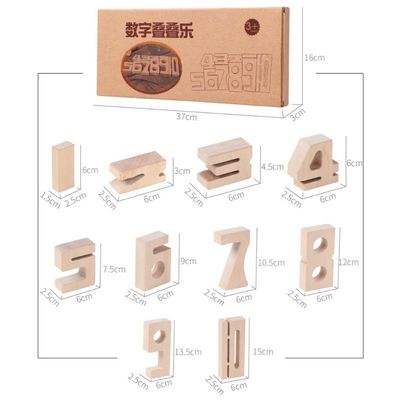 Speelgoed van het Aantalblokken van saldojenga het Houten 16cm Jumbo Houten Bouwstenen