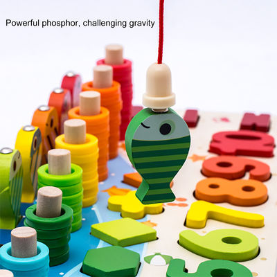 Wiskunde die Onderwijs Houten Montessori-Babyspeelgoed 15cm vist