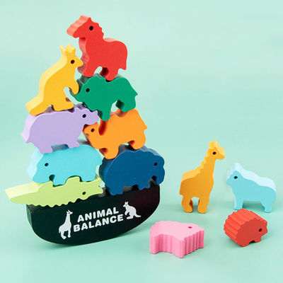 Kinderen 3cm Dinosaurus Houten Bouwstenen Toy Animal Town Wooden Blocks