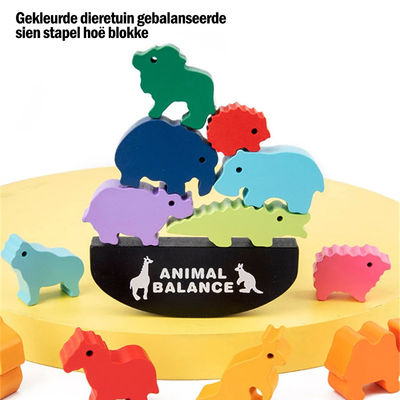 Kinderen 3cm Dinosaurus Houten Bouwstenen Toy Animal Town Wooden Blocks