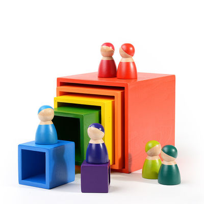 Montessori 2.5cm Natuurlijke Houten Bouwstenen voor Peuters