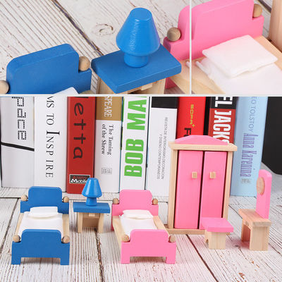 Klassieke 26CM Houten Doll Miniatuur het Poppenhuistoebehoren van Diy van het Huismeubilair