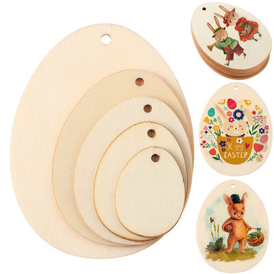 Chips Hanging 60mm Onvolledige Houten Ambachten Lege Houten Blokken