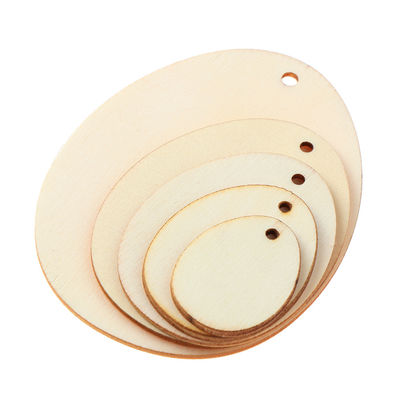 Chips Hanging 60mm Onvolledige Houten Ambachten Lege Houten Blokken