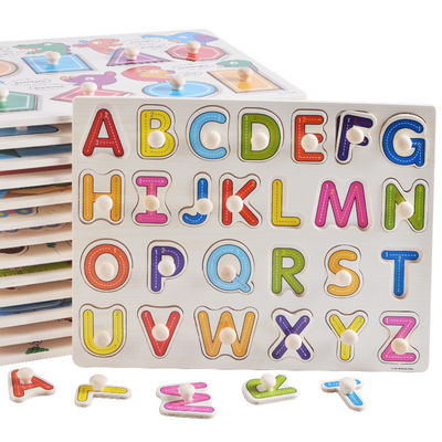 Unisex- 15cm Houten Dierlijk Puzzels Houten Onderwijsspeelgoed