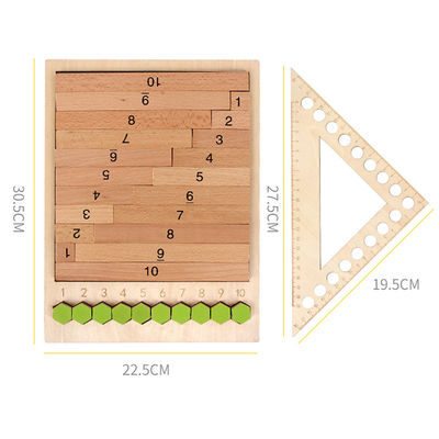 Geometrische 30.5cm Houten Tellende het Raadselraad van het Raadsaantal