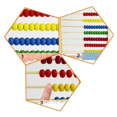 Bereken 26Cm Houten Wiskunde Toy Counting Beads Toy Abacus Onderwijs