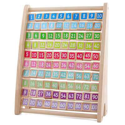 Niet-toxische Lijstvermenigvuldiging Montessori Rekenkundig Toy Counting Wooden Blocks