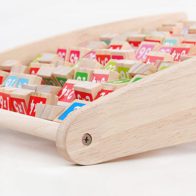 Niet-toxische Lijstvermenigvuldiging Montessori Rekenkundig Toy Counting Wooden Blocks