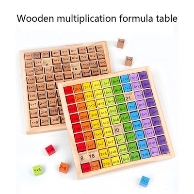 Montessori 0.59in 99 Aantal Houten Wiskunde Toy Table Abacus Counting Toy
