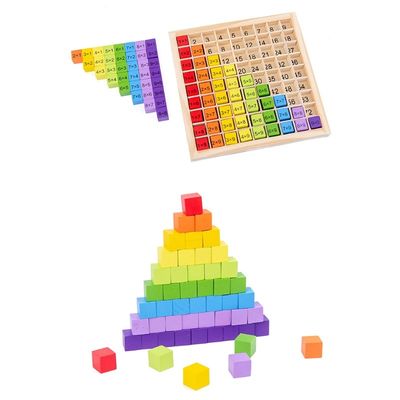 Montessori 0.59in 99 Aantal Houten Wiskunde Toy Table Abacus Counting Toy