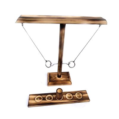 Haken 28cm Houten Houten Ambachten van Ring Toss Game Throwing Paintable