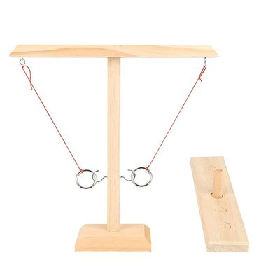 Haken 28cm Houten Houten Ambachten van Ring Toss Game Throwing Paintable
