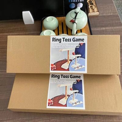 Haken 28cm Houten Houten Ambachten van Ring Toss Game Throwing Paintable