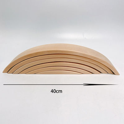 Regenboog 35.5cm Gekleurde Houten Bouwstenen Grote Baby