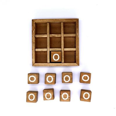 Onderwijs de Interactie Houten XO Spel van het Ouderkind