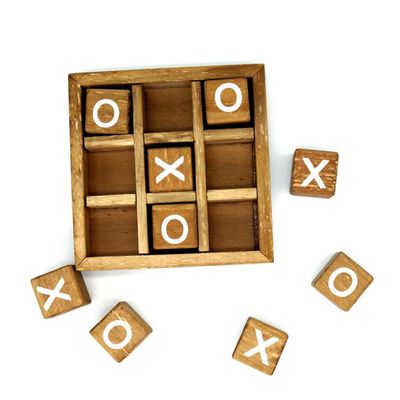 Onderwijs de Interactie Houten XO Spel van het Ouderkind