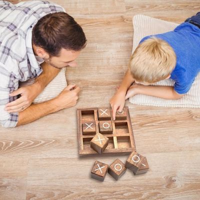 Onderwijs de Interactie Houten XO Spel van het Ouderkind