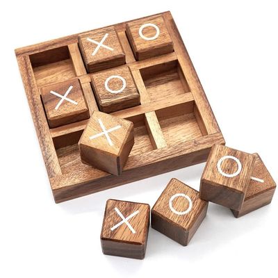 Onderwijs de Interactie Houten XO Spel van het Ouderkind