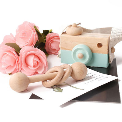 Tegenhanger van de de Halsbandcamera van beuk de Houten Montessori voor Baby